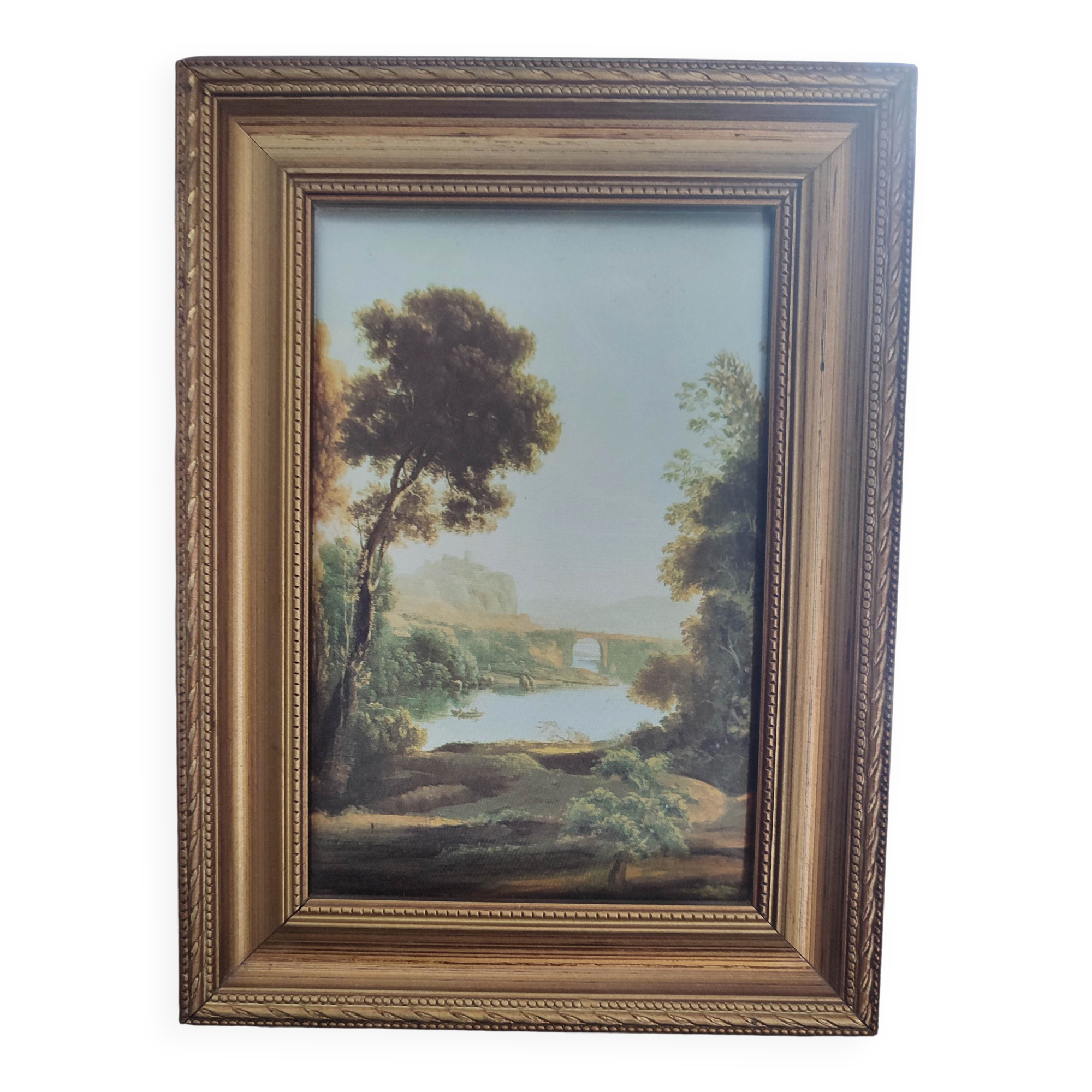 💥 Magnificent vintage painting – landscape with a relief effect (foam material)