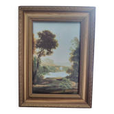 💥 Magnificent vintage painting – landscape with a relief effect (foam material)