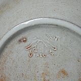 Large Westraven Utrecht vintage glazed terracotta fruit bowl from the 50s