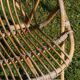 Pair of rattan basket armchairs, 60s