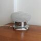 Vintage Space Age Mushroom Lamp – Textured Glass & Chrome (1970s)