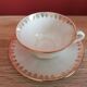 Tea or coffee set 21 pc in white porcelain M&S, made in Berry with paw of limoges
