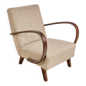 Fauteuil H 410 conçu par Jindrich Halabala, années 1940, Tchécoslovaquie