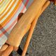 Chaise longue, chilienne vintage ton orangé
