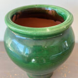 Glazed terracotta pot or vase