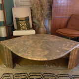 Vintage pink marble eye coffee table