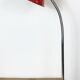 Large Red Industrial German Workshop Table Lamp from Helo Leuchten, 1950s