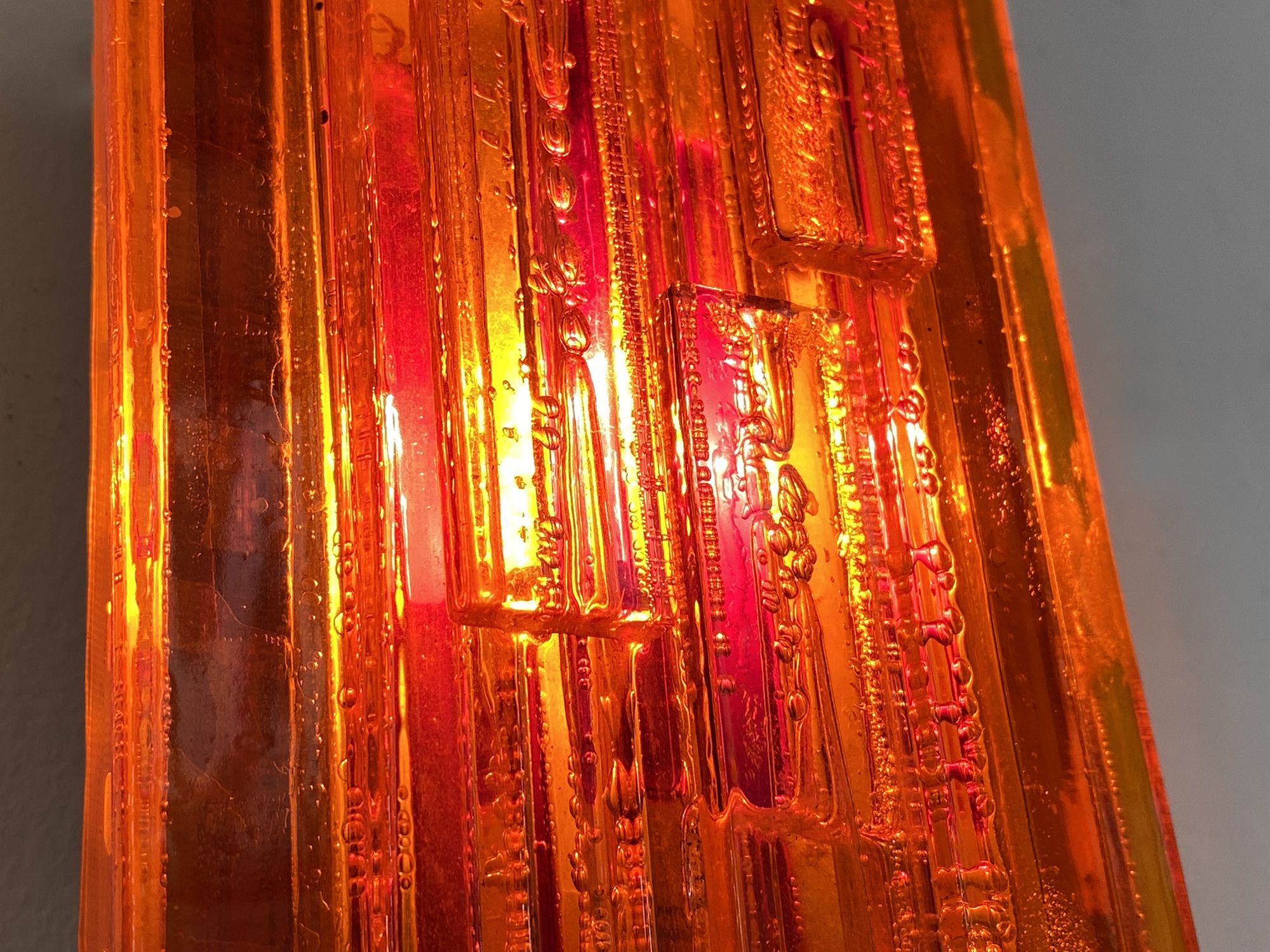 Acrylic wall light/sconce 1001 by Claus Bolby for CEBO industri. Denmark 1970s