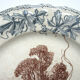 Art Nouveau plate Terre de Fer Choisy le Roi, Louis XIII model: Le Soir