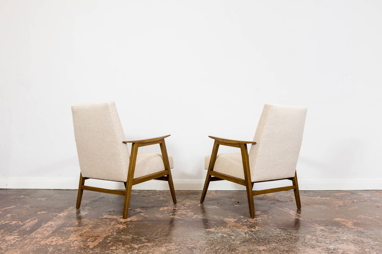 Pair of restored mid-century modern armchairs 1960's