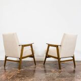 Paire de fauteuils modernes restaurés du milieu du siècle des années 1960