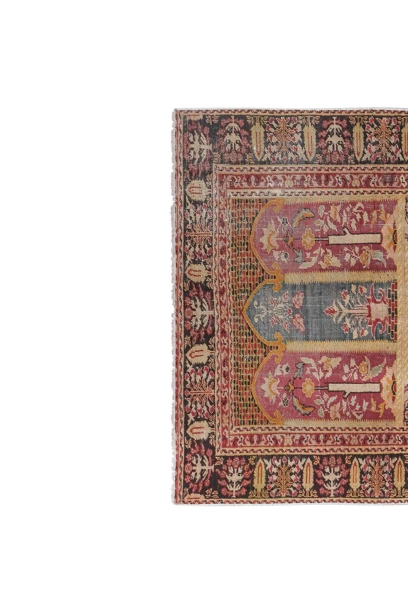 Vintage Turkish handmade rug 115x182 cm