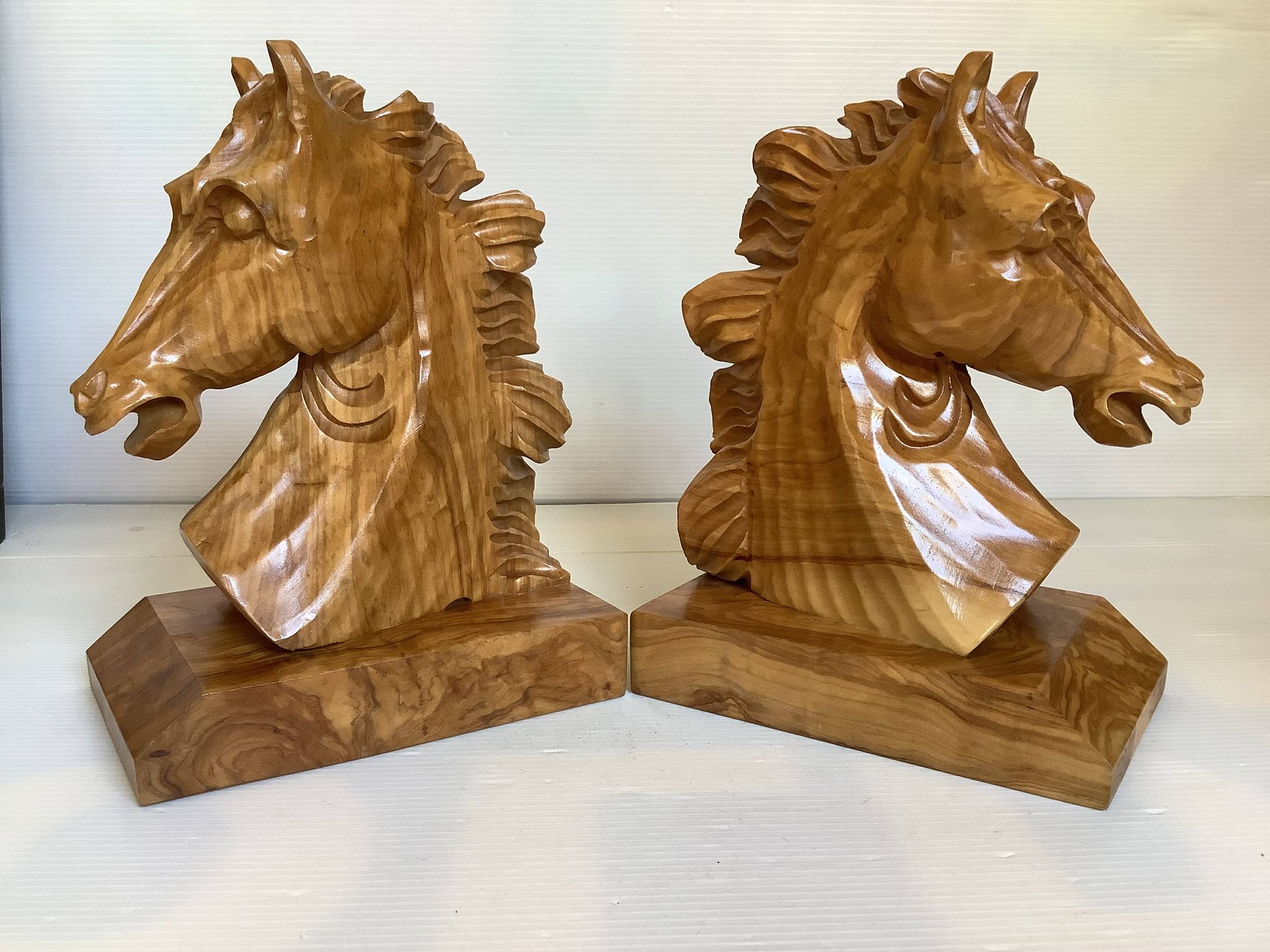 Paire de serre livres chevaux