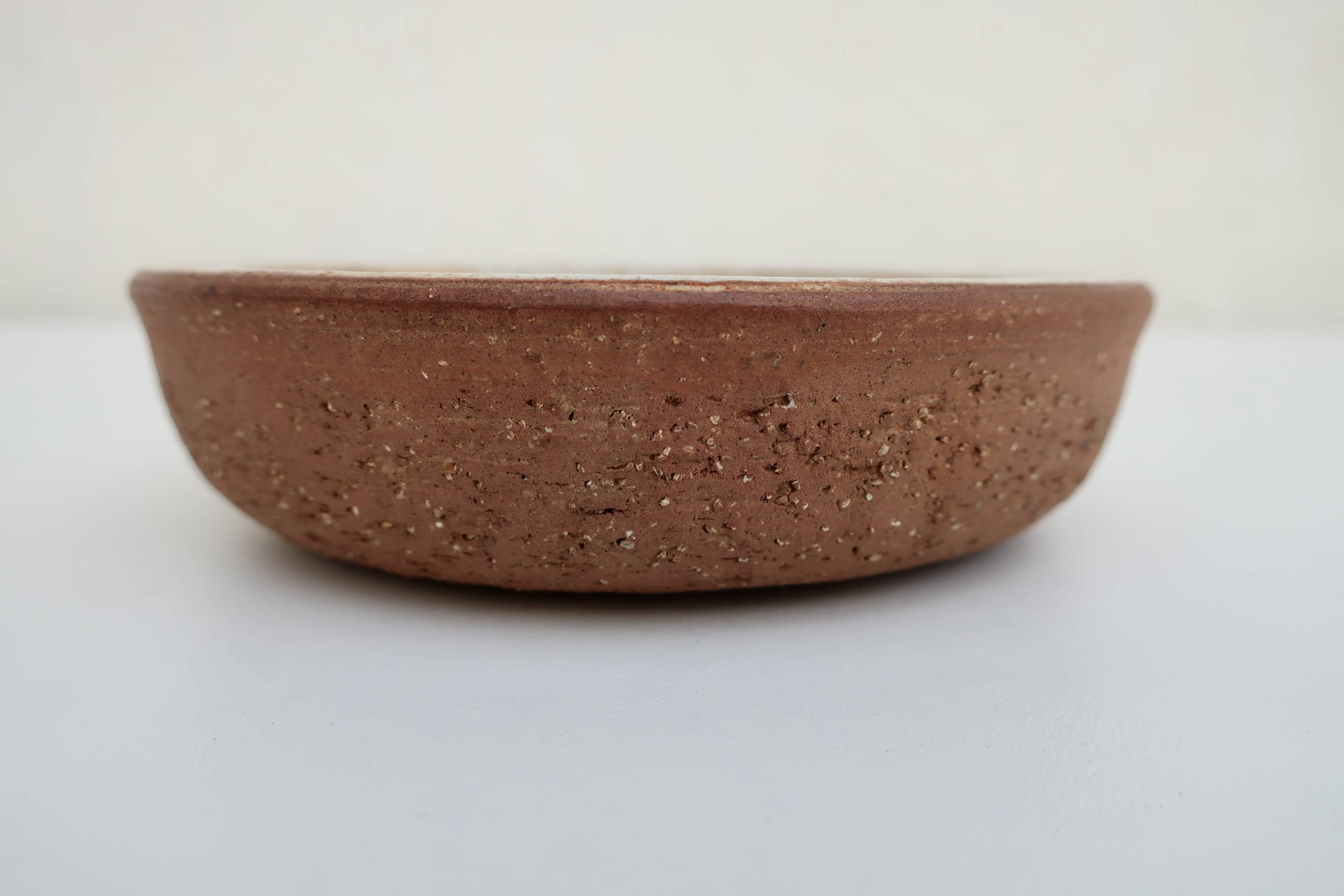 Vallauris empty pocket bowl, ceramic signed by Alain Rufas, around 1960/70.