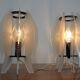 Pair of Space Age Plexiglass Table Lamps, 1970s
