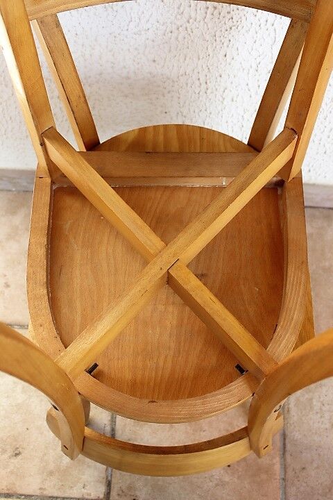 Duo de chaises bistrot années 60