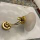 Large Brass Murano Glass Sconces Set of 10