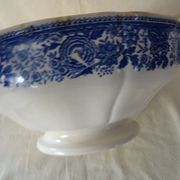 Large salad bowl dish Villeroy & Boch antique earthenware 374112 Burgenland Blue