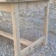 Table de ferme bois brut
