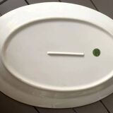 1 large oval fish platter in Limoges porcelain