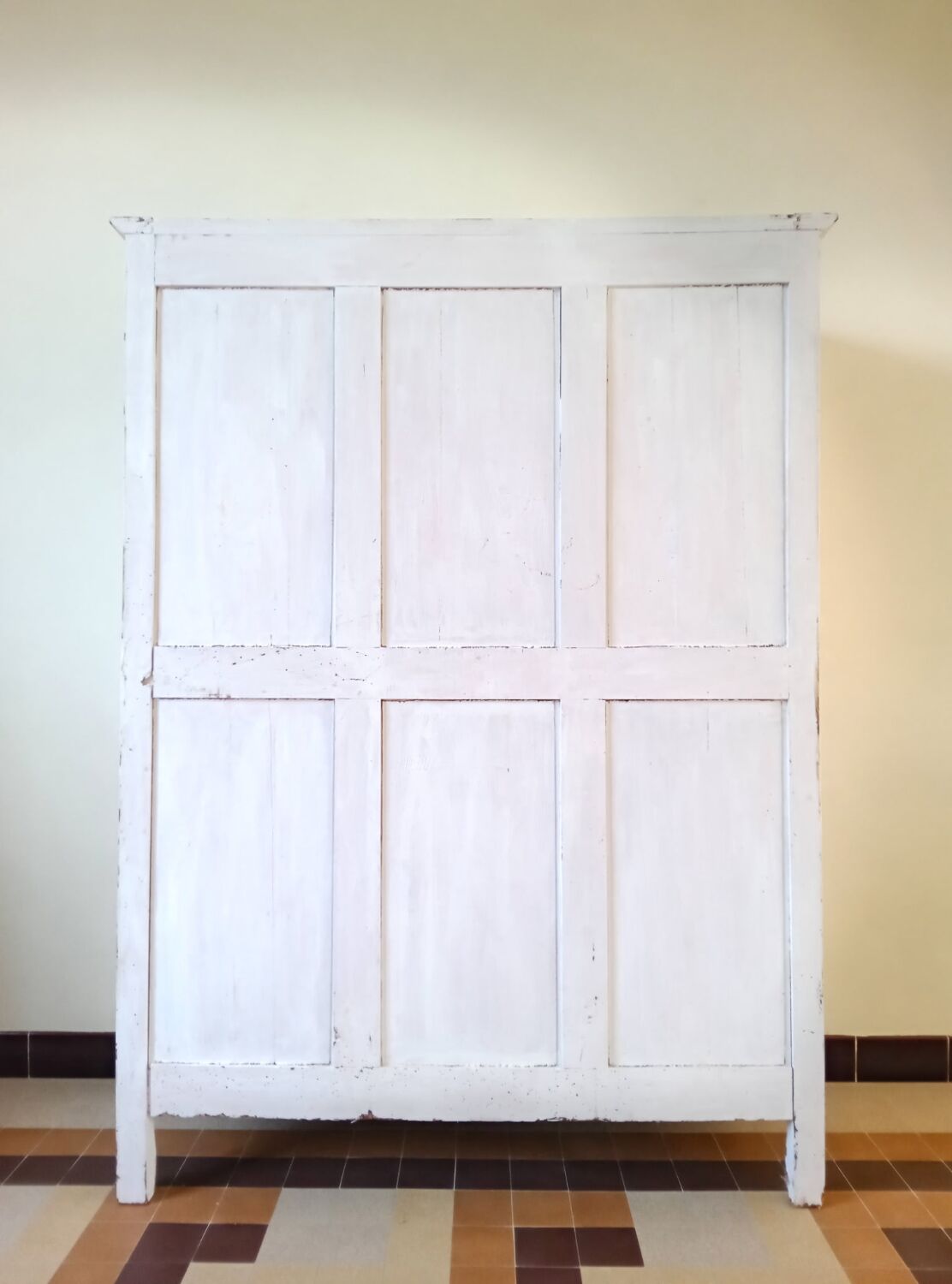 Antique patinated wardrobe