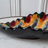 Empty ceramic sheet pocket Vallauris style 70s
