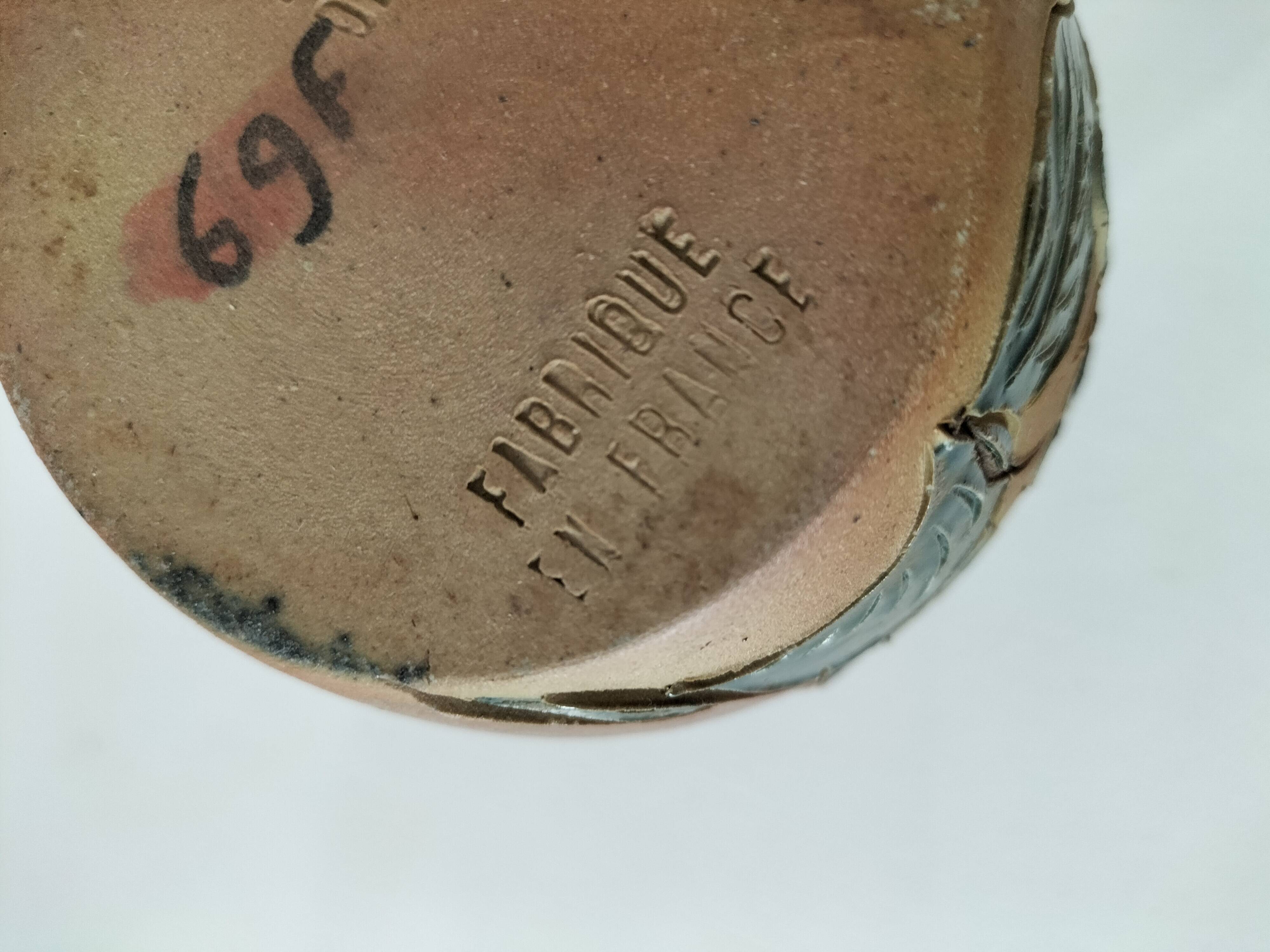 Stoneware pitcher from Poterie des Mottes, Saint Amand en Puisaye (Burgundy)