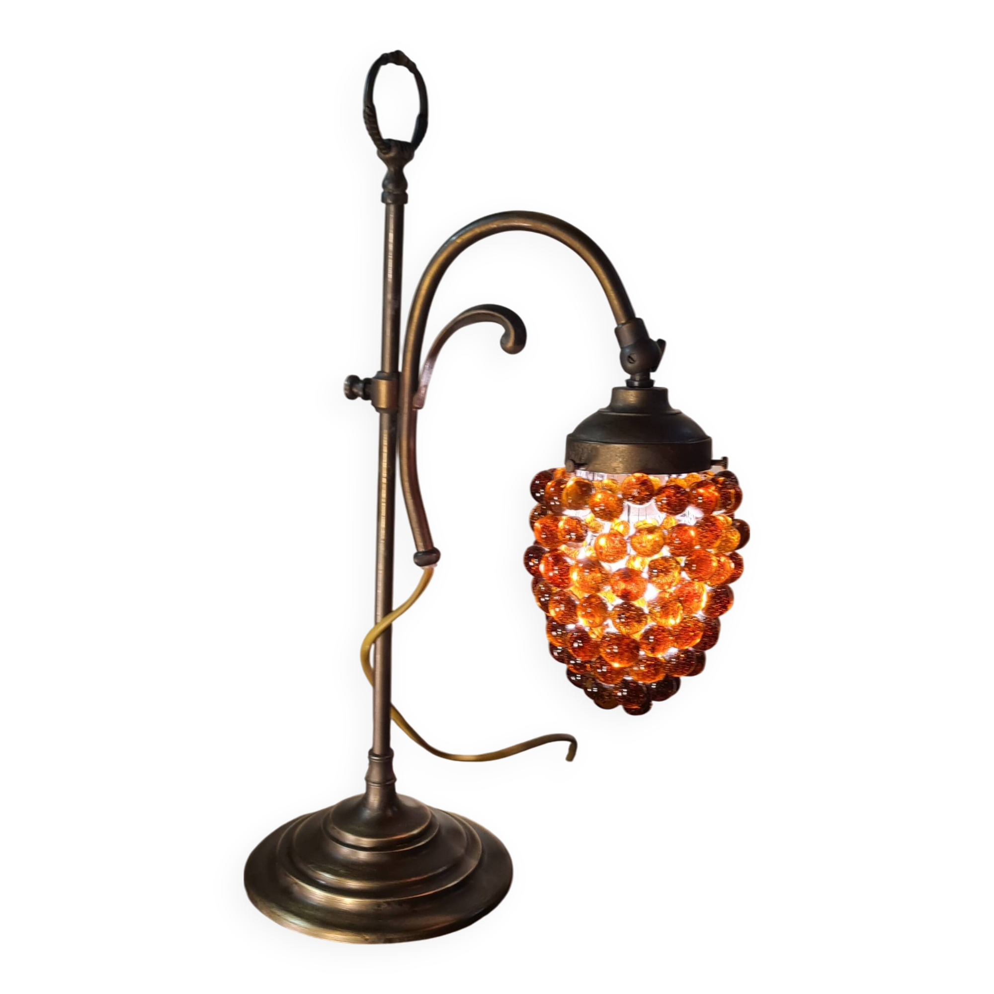 old art nouveau lamp murano glass lampshade 43x26