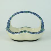 Majolika karlsruhe bowl ceramic basket art nouveau w.süs