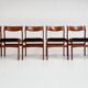 Re upholstered set of 6 design chairs by Burchardt Nielsen, 1960s