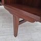 1960s, Danish double-sided, free standing desk, original condition, teak wood, drawers, sliding door