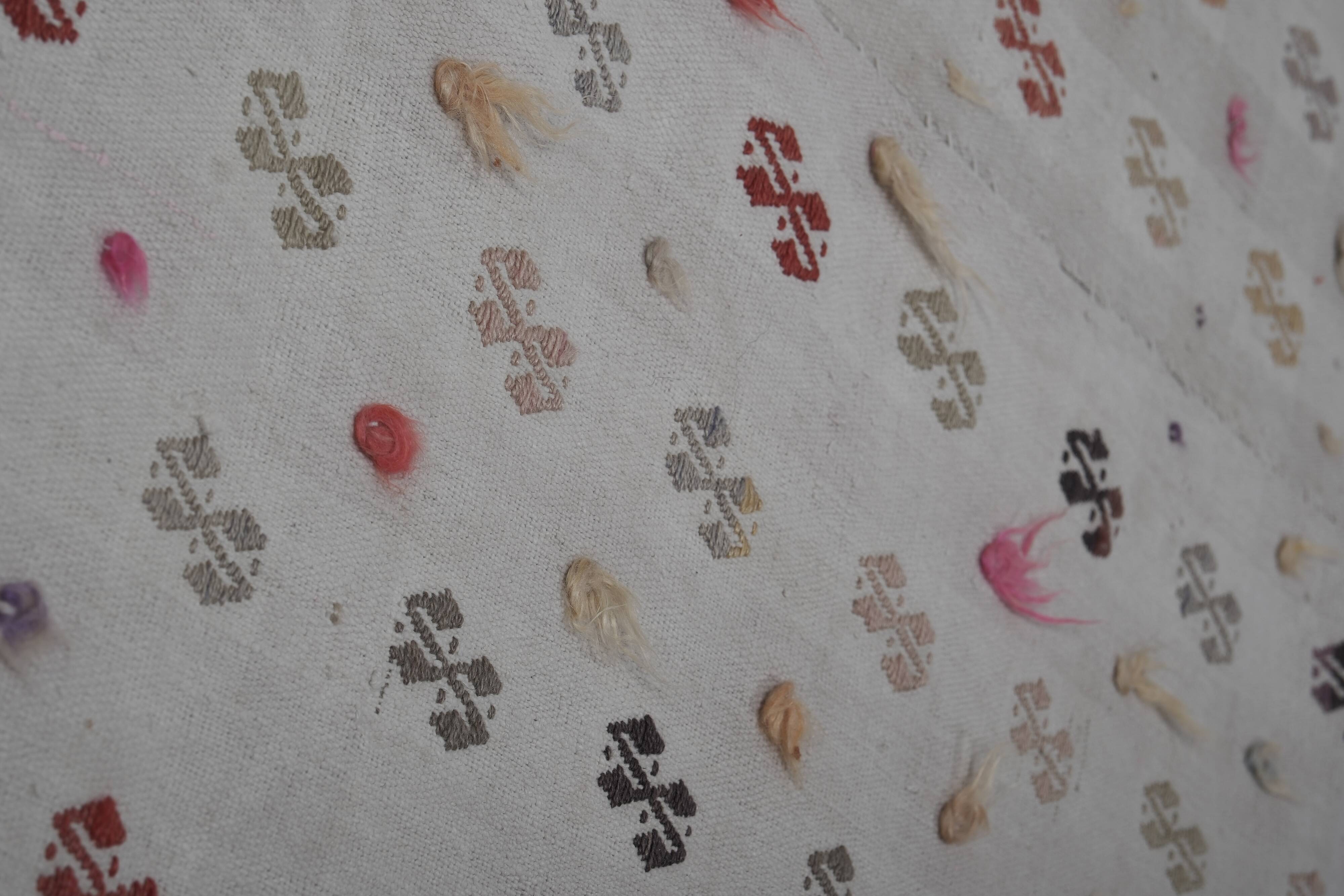 Vintage Turkish Oushak Rug Handwoven 144x260 cm