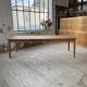 Farmhouse table with spindle legs in oak and pine, 2.5m