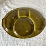 Plat serviteur en barbotine de Gien