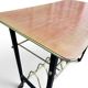 Vintage 1950s magazine table in metal and formica.