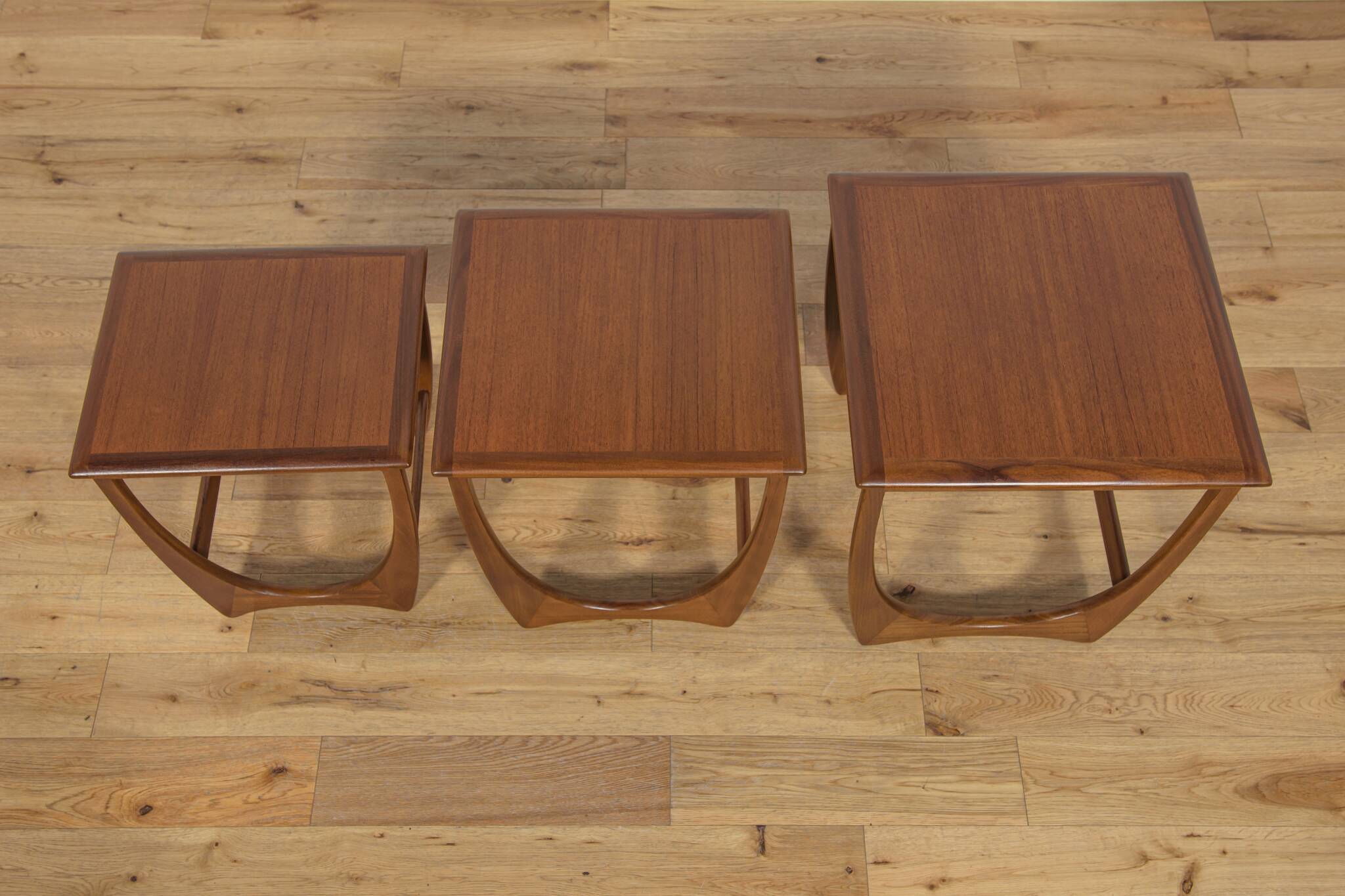 Mid-Century Teak Nesting Tables by V. Wilkins for G-Plan, United Knigdom, 1970s, Set of 3