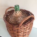 Vintage dressing Wicker bottle