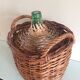 Vintage dressing Wicker bottle