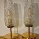 Arlus Textured Tulip Touch Bedside Lamp Duo