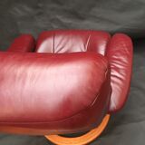 Scandinavian reclining relax armchair in Anderssons leather