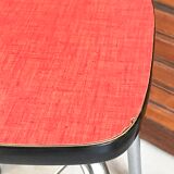 Red formica stool
