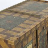 Wedding trunk painted in folk art style