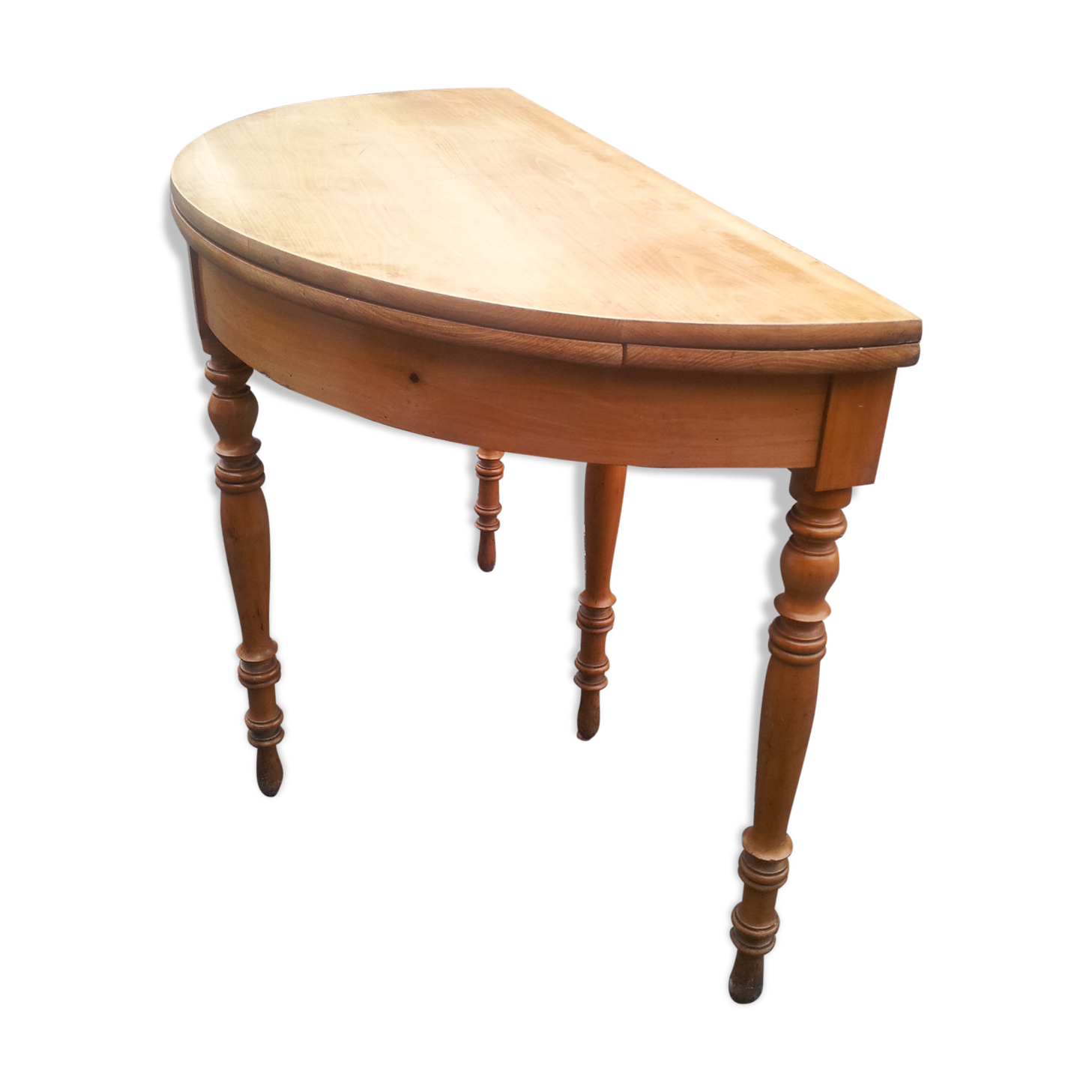Old half moon table