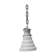 Antique stepped opaline glass pendant light