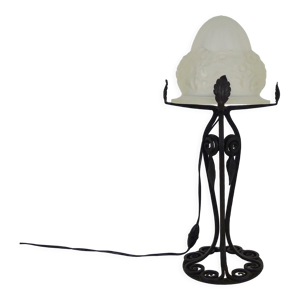 Lampe champignon Art - globe verre