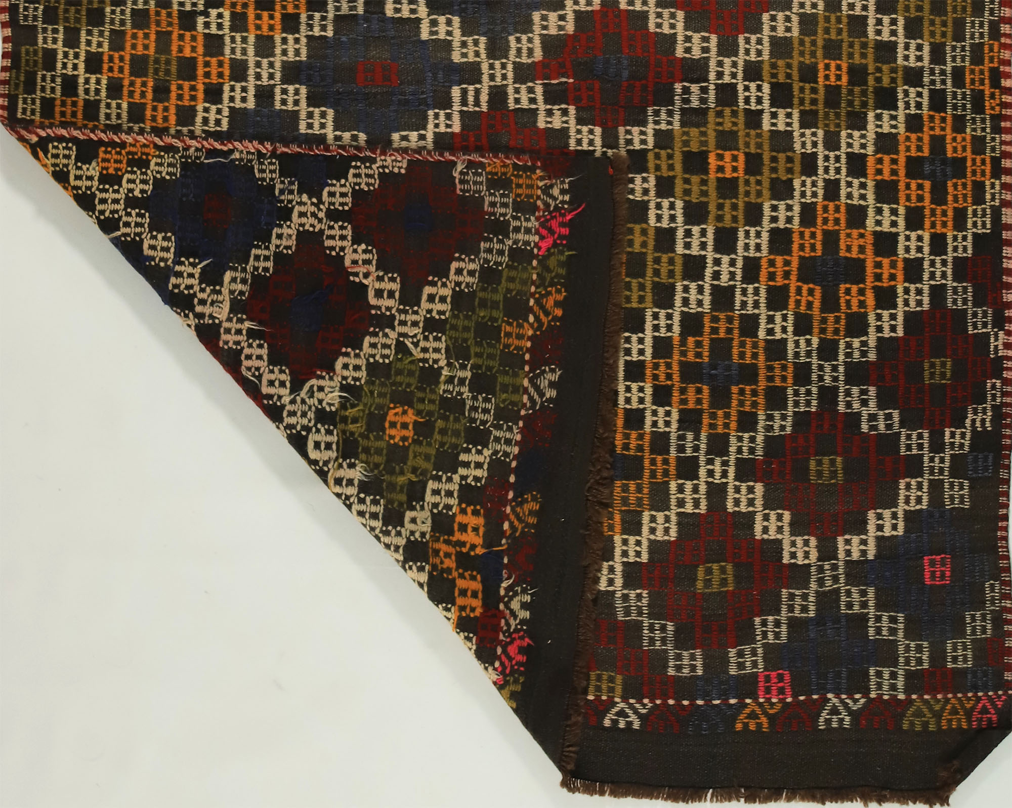 Anatolian handmade kilim rug 208 cm x 136 cm