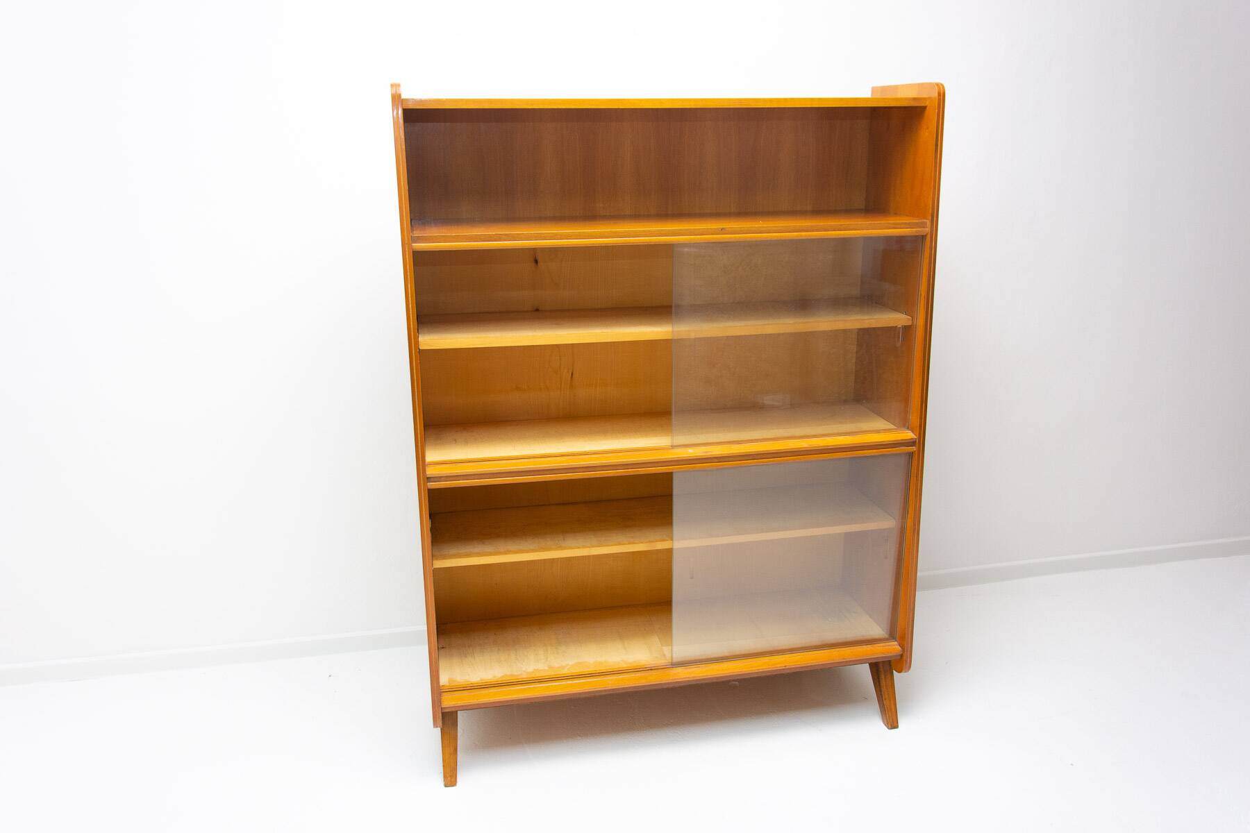Mid century walnut bookcase by František Jirák, 1960´s, Czechoslovakia