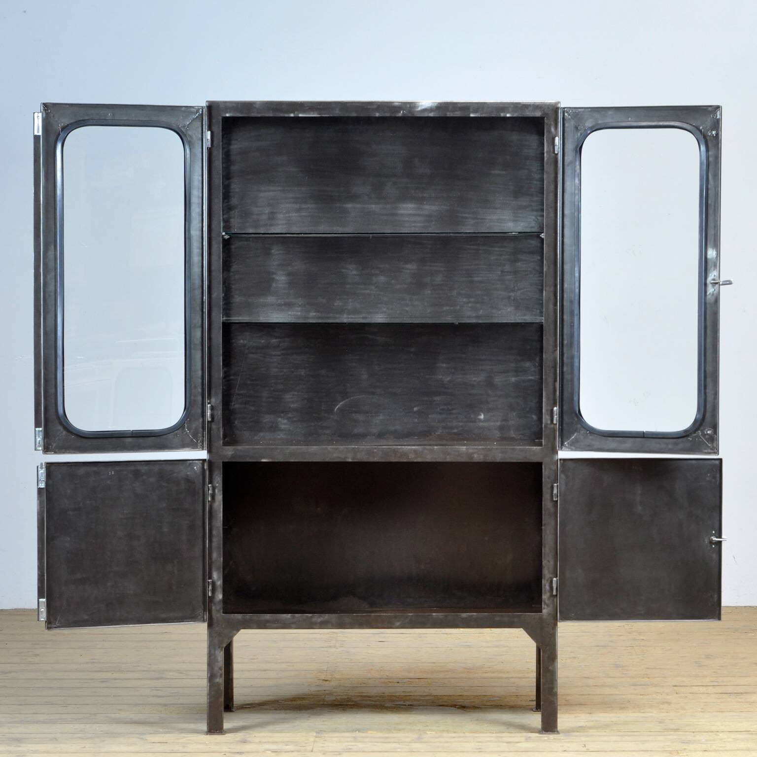 Polished Medical Cabinet, 1970's