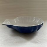 Large blue shell dish