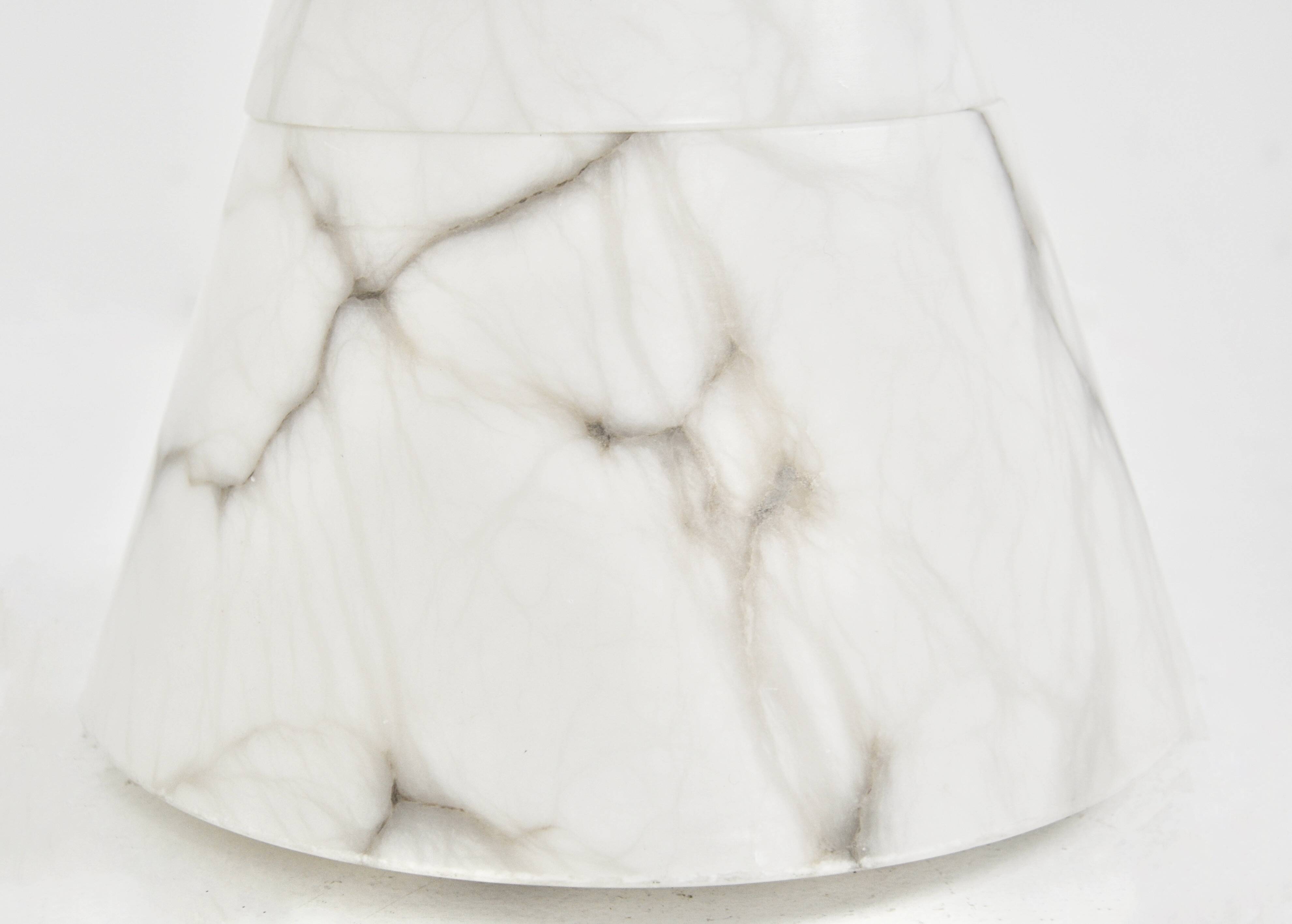 Lampe de table italienne en marbre, 1960s